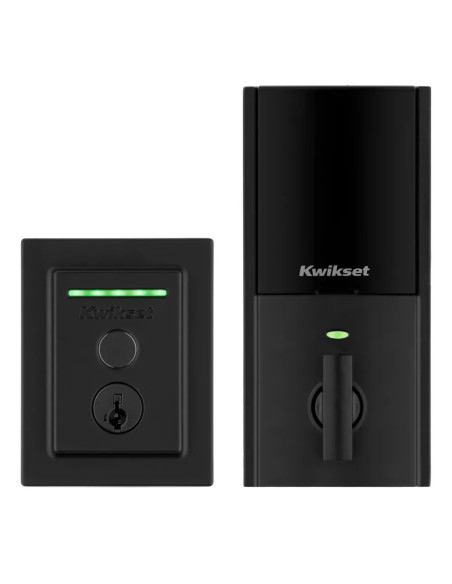 CERRADURA KWIKSET HALO SMART 100 HUELLAS DACTILARES HISTORIAL NEGRO MATE