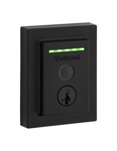 CERRADURA KWIKSET HALO SMART 100 HUELLAS DACTILARES HISTORIAL NEGRO MATE