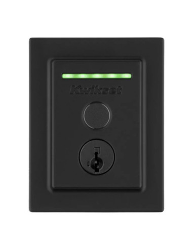 CERRADURA KWIKSET HALO SMART 100 HUELLAS DACTILARES HISTORIAL NEGRO MATE