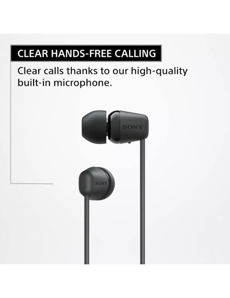 AUDIFONOS SONY INALAMBRICO 9MM 20 20KHZ MICROF  INTEGR  25H DUR  NEGRO