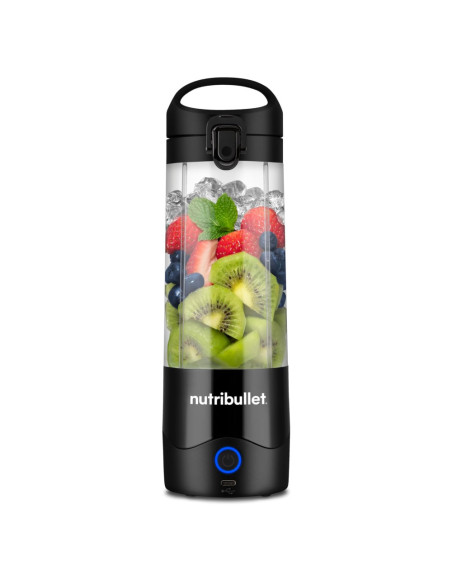 LICUADORA NUTRIBULLET 70W HASTA 15 LICUADOS 90MIN. 475ML VASO PLASTICO USB-C  COLOR NEGRO
