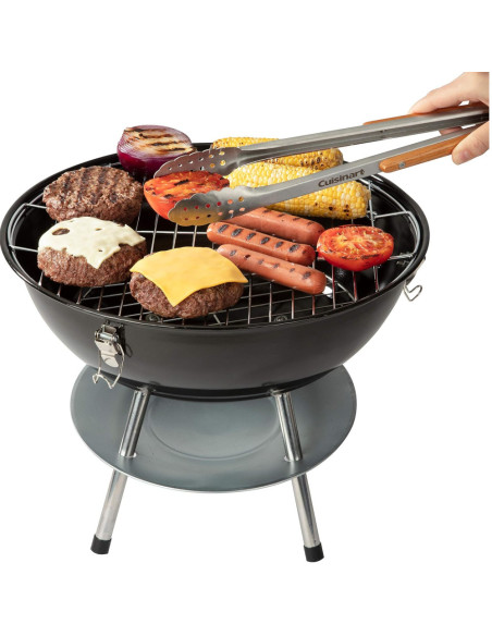 PARRILLA DE CARBON CUISINART 16 PULG. PORTATIL SIST. VENTILACION DUAL NEGRA