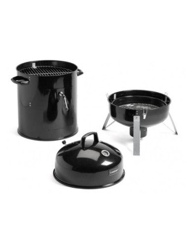 AHUMADOR DE CARBON CUISINART 18 PULG. VERTICAL 2 PARRILLAS SIST. VENTILACION DUAL NEGRO