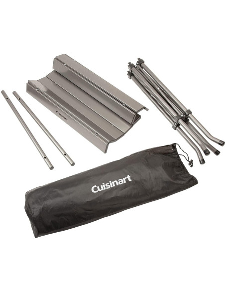 MESA DE PREPARACION CUISINART PLEGABLE ALUMINIO INCL. BOLSA VIAJERA