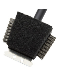 CEPILLO DE LIMPIEZA CUISINART  4 EN 1-13PULG. PARA PARRILLA ACERO INOX. NEGRO 2