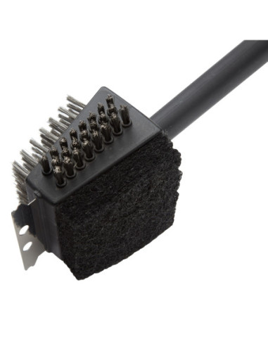 CEPILLO DE LIMPIEZA CUISINART  4 EN 1-13PULG. PARA PARRILLA ACERO INOX. NEGRO