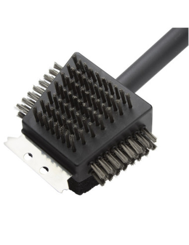 CEPILLO DE LIMPIEZA CUISINART  4 EN 1-13PULG. PARA PARRILLA ACERO INOX. NEGRO