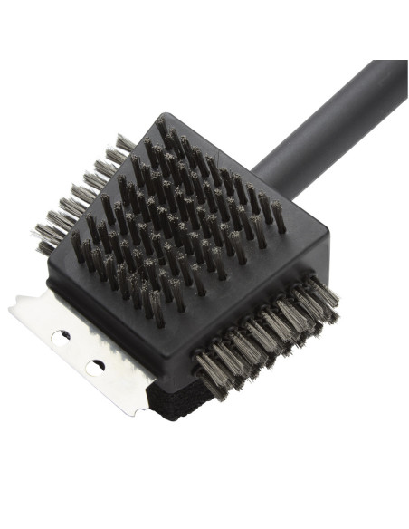 CEPILLO DE LIMPIEZA CUISINART  4 EN 1-13PULG. PARA PARRILLA ACERO INOX. NEGRO