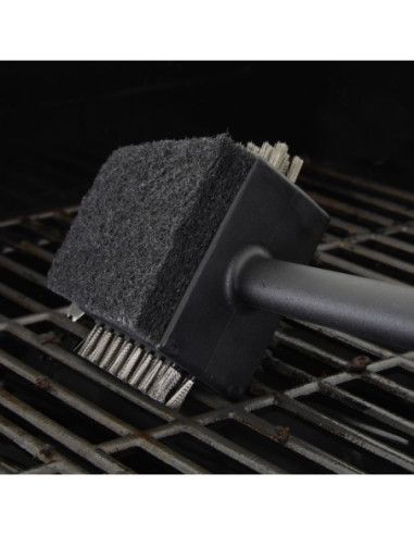 CEPILLO DE LIMPIEZA CUISINART  4 EN 1-13PULG. PARA PARRILLA ACERO INOX. NEGRO