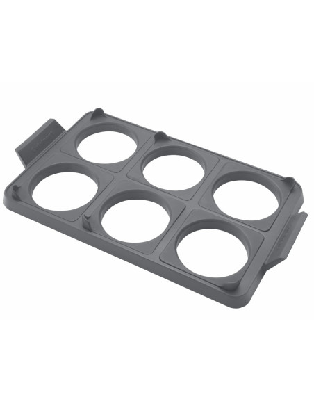 BANDEJA DE ANILLO CUISINART 14.5X9PULG. PARA HUEVOS 7PCS SILICONA GRIS