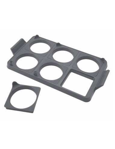 BANDEJA DE ANILLO CUISINART 14.5X9PULG. PARA HUEVOS 7PCS SILICONA GRIS