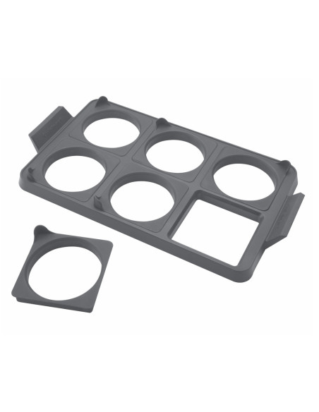 BANDEJA DE ANILLO CUISINART 14.5X9PULG. PARA HUEVOS 7PCS SILICONA GRIS