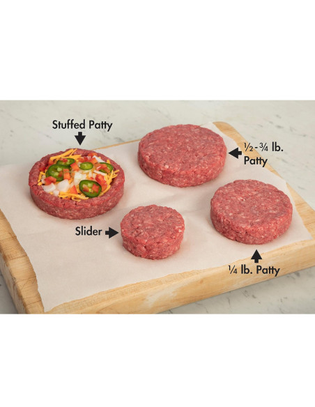 PRENSA PARA HAMBURGUESAS RELLENAS CUISINART PLASTICO 4 EN 1 NEGRO