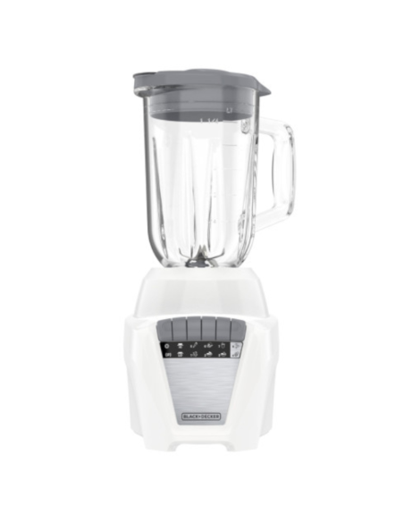 LICUADORA BLACK DECKER ICE CRUSH 8 VEL. 700W JARRA VIDRIO 1.25LTS JARRA PLASTICO 1.65LTS BLANCA