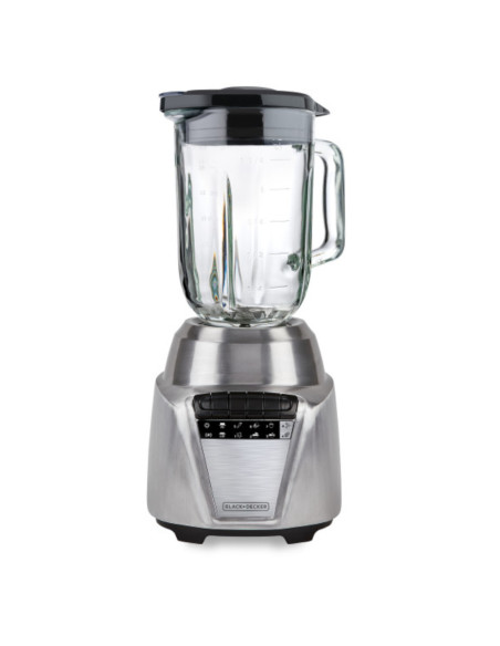 LICUADORA BLACK DECKER ICE CRUSH 8 VEL. 700W JARRA VIDRIO 1.25LTS ACERO INOX.