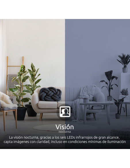 CAMARA NEXXT HOME INTELIGENTE WIFI 2K-1 CAMARA PARA INTERIOR WIFI-ALEXA-GOOGLE ASSIST.-IOS/ANDR.