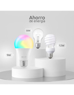 FOCO NEXXT HOME BLANCA Y MULTICOLOR 4 UNIDADES-WIFI-ALEXA-GOOGLE ASSIT. 2