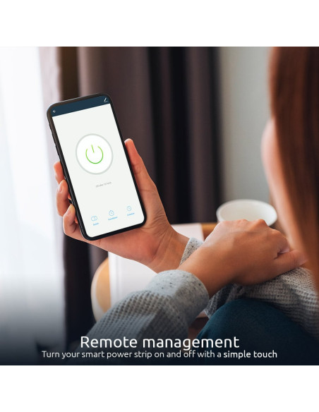 REGLETA NEXXT HOME SMART 4 ENCHUFES-4 PUERTOS USB-WIFI-ALEXA-GOOGLE ASSIT.