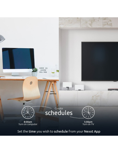 REGLETA NEXXT HOME SMART 4 ENCHUFES-4 PUERTOS USB-WIFI-ALEXA-GOOGLE ASSIT.