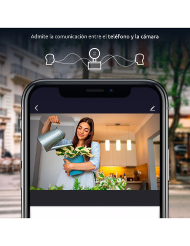 CAMARA NEXX HOME DE SEGURIDAD PARA INTERIOR 2K-GIRATORIO-WIFI-ALEXA-GOOGLE ASSIT.