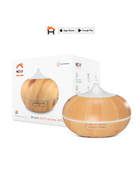 DIFUSOR DE AROMA NEXXT HOME EXTRACTOS PLANTAS NATURALES WIFI-ALEXA-GOOGLE ASSIT.