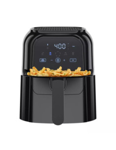 FREIDORA DE AIRE TURBOFRY CHEFMAN 5.5LTS 1500W PANTALLA TOUCH-INDICADOR SHAKE- COLOR NEGRO