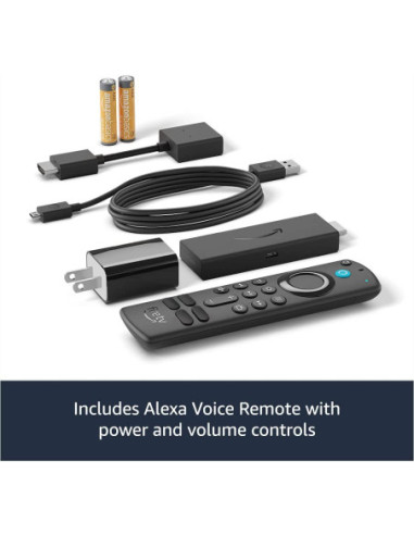 STREAMING AMAZON FIRE TV STICK 4K 8GB ALMACENAMIENTO BT ALEXA HDMI CTRL REMOTO NEGRO