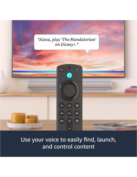 STREAMING AMAZON FIRE TV STICK 4K 8GB ALMACENAMIENTO BT ALEXA HDMI CTRL REMOTO NEGRO