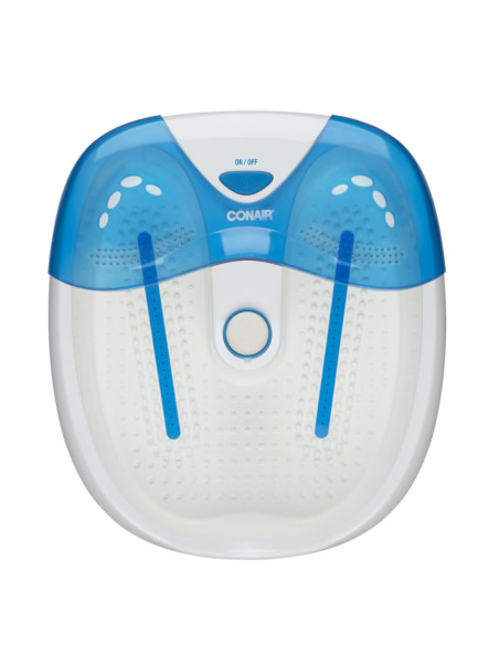 SPA PARA PIES CONAIR MULTIFUNCION-HASTA 15MIN.-CON CALOR-CTRL TACTIL-BURBUJAS-BLANCO Y AZUL