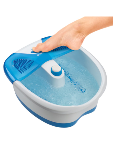 SPA PARA PIES CONAIR MULTIFUNCION-HASTA 15MIN.-CON CALOR-CTRL TACTIL-BURBUJAS-BLANCO Y AZUL