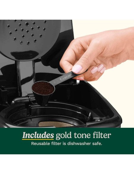 CAFETERA CUISINART PROGRAMABLE HASTA 24H ANTES-LCD-JARRA 14TZ APAGADO AUTOM. CON FILTRO NEGRA