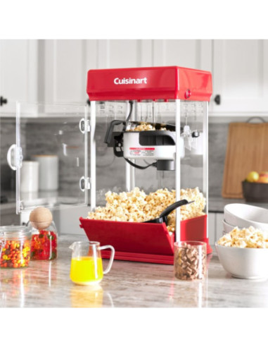 CANGUILERA CUISINART ESTILO TEATRO 16 TZAS-EN 3MIN- PUERTA ABATIBLE- ROJO