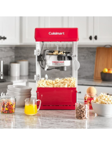 CANGUILERA CUISINART ESTILO TEATRO 16 TZAS-EN 3MIN- PUERTA ABATIBLE- ROJO