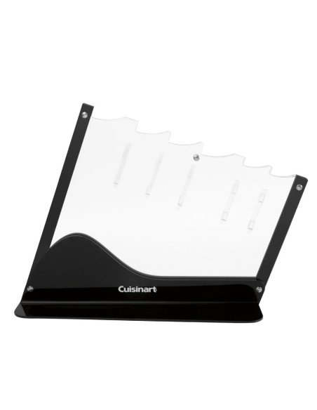 SET DE CUCHILLOS CUISINART CERAMICA ACERO INOX. -CON BASE ACRILICA-TAPAS COLORES-7 PCS- NEGRO