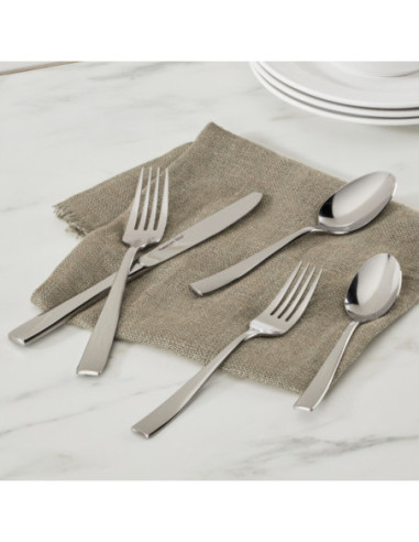 SET DE CUBIERTOS CUISINART 20 PCS ANTIADHERENTE PULIDO FINO ACERO INOX.