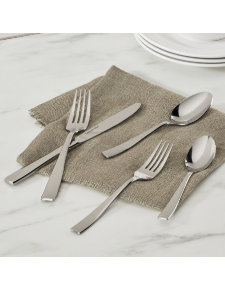 SET DE CUBIERTOS CUISINART 20 PCS ANTIADHERENTE PULIDO FINO ACERO INOX.