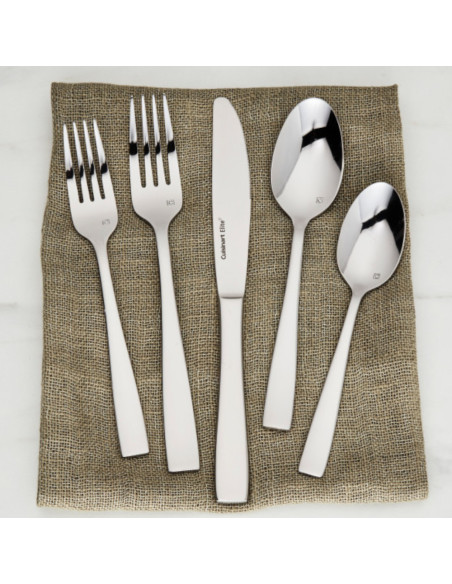 JUEGO DE CUBIERTOS CUISINART ELITE MAREE 20PCS ACERO INOX