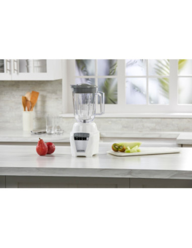 LICUADORA BLACK DECKER ICE CRUSH 8 VEL. 700W JARRA VIDRIO 1.25LTS BLANCA