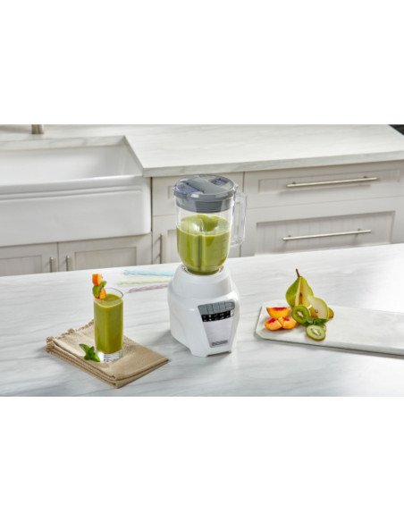 LICUADORA BLACK DECKER ICE CRUSH 8 VEL. 700W JARRA VIDRIO 1.25LTS BLANCA