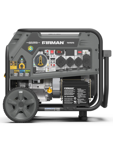 GENERADOR PORTATIL FIRMAN 3 COMBUSTIBLES 9400W ARRANQUE ELECTRICO 120/240 V