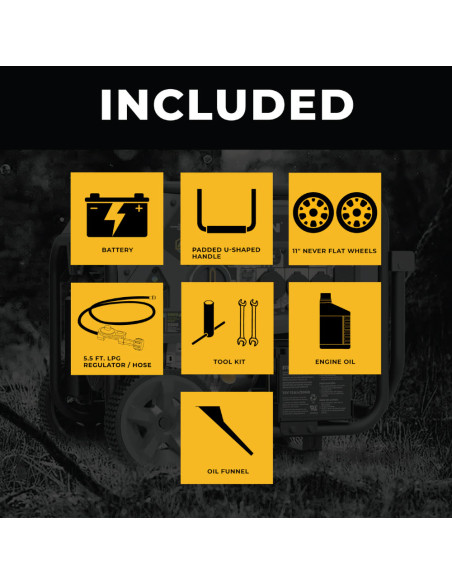 GENERADOR PORTATIL FIRMAN 3 COMBUSTIBLES 9400W ARRANQUE ELECTRICO 120/240 V