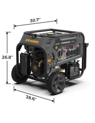 GENERADOR PORTATIL FIRMAN 3 COMBUSTIBLES 9400W ARRANQUE ELECTRICO 120/240 V