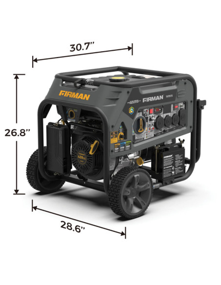 GENERADOR PORTATIL FIRMAN 3 COMBUSTIBLES 9400W ARRANQUE ELECTRICO 120/240 V