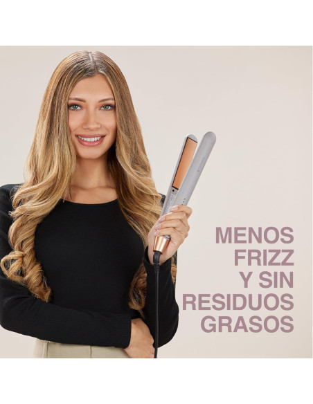 PLANCHA DE CABELLO REMINGTON PLACAS DE CERAMICA 5 AJUSTES 230 GRD COLAGENO Y BIOTINA