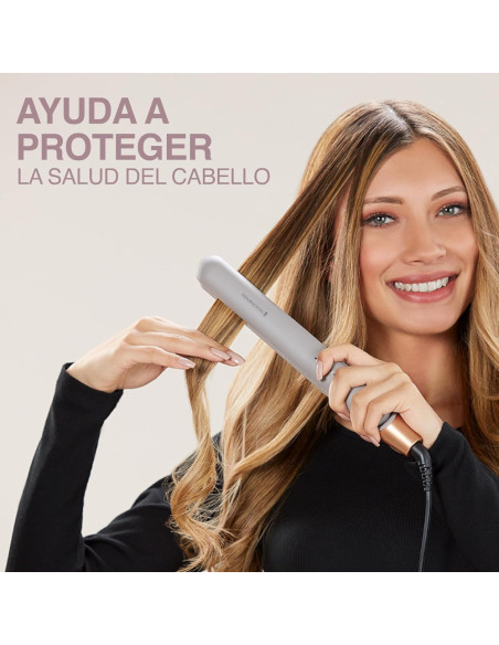 PLANCHA DE CABELLO REMINGTON PLACAS DE CERAMICA 5 AJUSTES 230 GRD COLAGENO Y BIOTINA