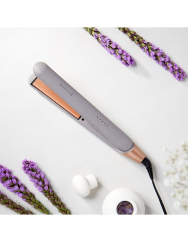 PLANCHA DE CABELLO REMINGTON PLACAS DE CERAMICA 5 AJUSTES 230 GRD COLAGENO Y BIOTINA