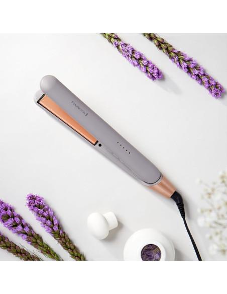 PLANCHA DE CABELLO REMINGTON PLACAS DE CERAMICA 5 AJUSTES 230 GRD COLAGENO Y BIOTINA