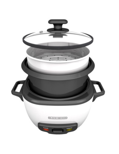 OLLA ARROCERA BLACK DECKER CAPACIDAD 7 TZS 2 Lts Tapa Vidrio