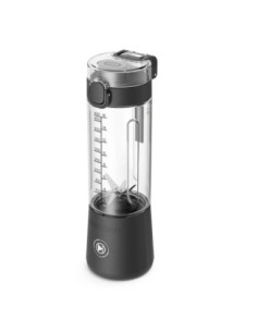 LICUADORA CHEFMAN 74W INALAMBRICA VASO PLASTICO USB-C ENCENDIDO LUZ LED NEGRA 2