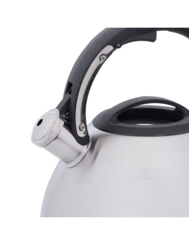 TETERA CLASICA RESTO CON SILVADOR 2.7 LTS ACERO INOXIDABLE INDUCCION BLANCA